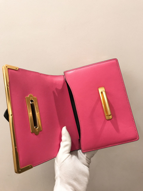 Pra*a cahier leather shoulder bag