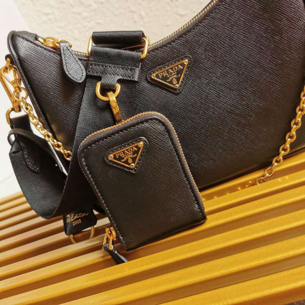 Pra*a re-edition 2005 saffiano leather bag