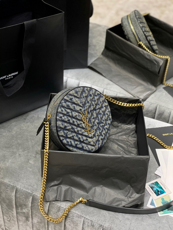 Y*L vinyle round camera bag