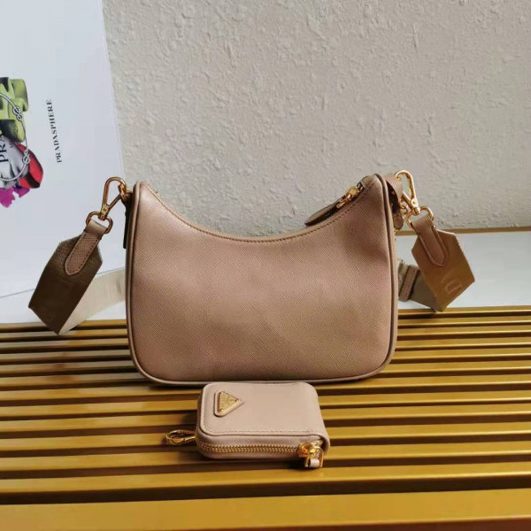 Pra*a re-edition 2005 saffiano leather bag