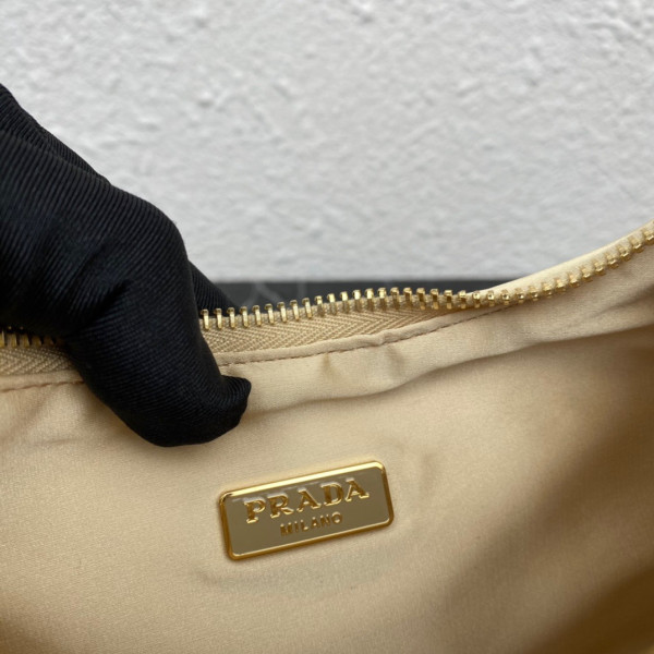 Pra*a re-edition 2005 satin bag with crystals