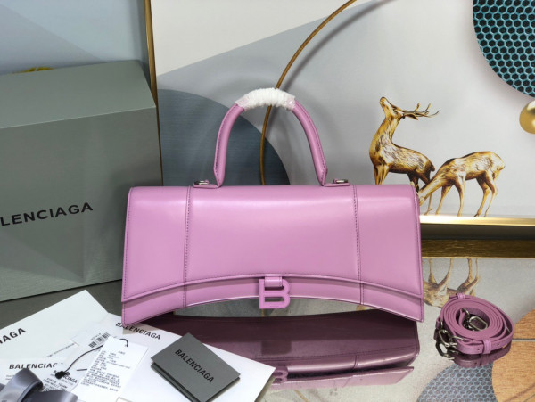 Ba*len*cia*ga hourglass stretched top handle bag