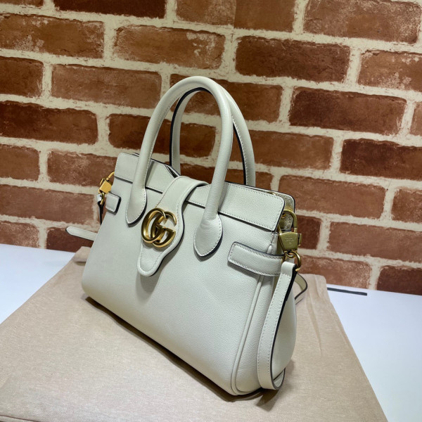 G*u*i small top handle bag with double g