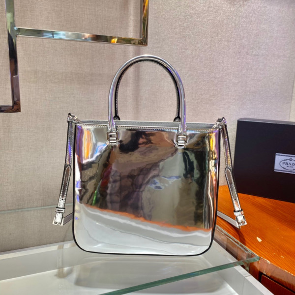 Pra*a large brushed leather tote