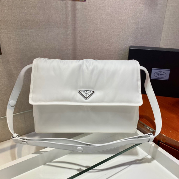 Pra*a medium padded nylon shoulder bag
