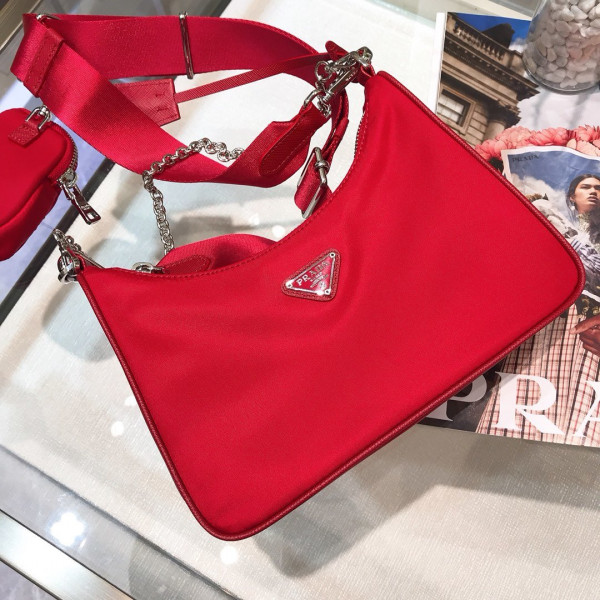 Pra*a nylon hobo bag