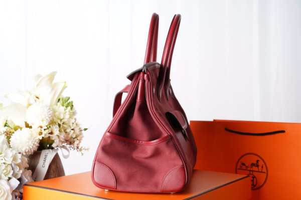 H**mes cargo birkin bag canvas and swift 35