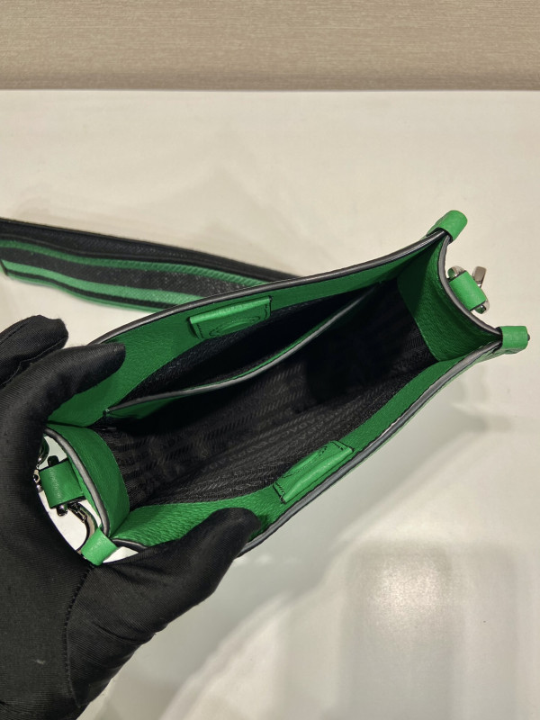 Pra*a leather mini shoulder bag