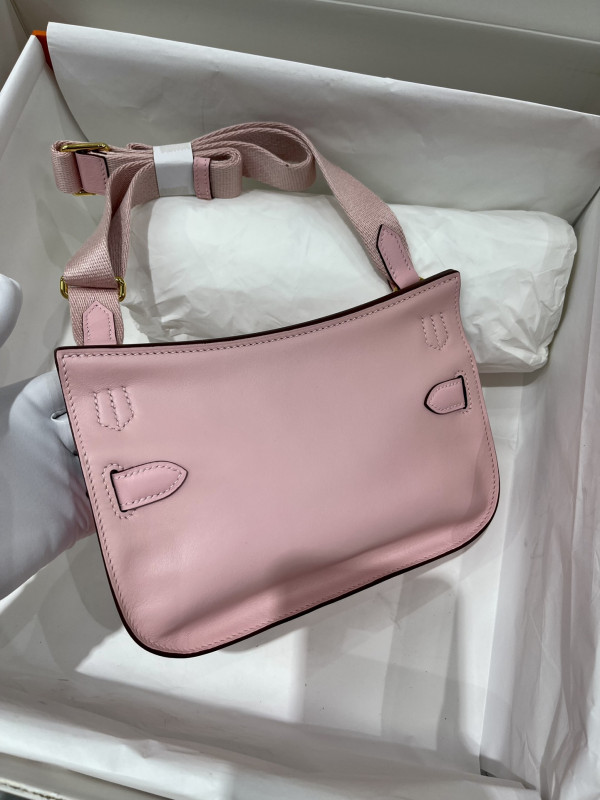 H**mes jypsiere mini bag in swift leather gris meyer