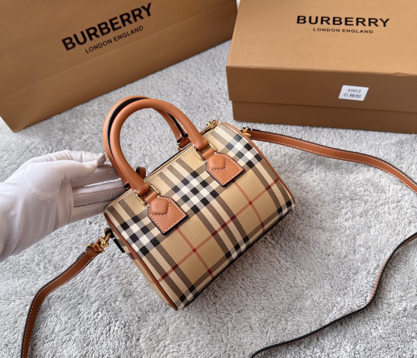 B**rry mini check bowling bag-18.5*11*12cm