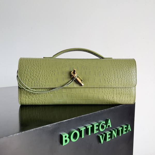 bo*te*ga Ve*ne*ta long clutch andiamo with handle-31*13*3cm