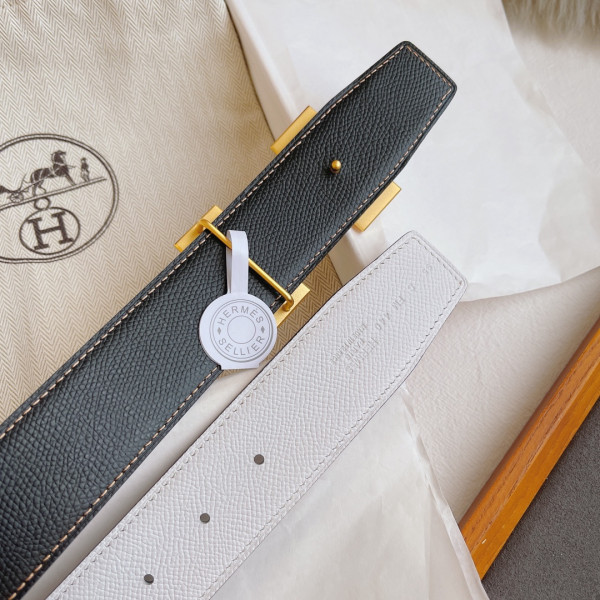 H**mes belt-silver/gold