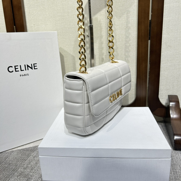 chain shoulder bag matelasse monoCh*0me celin*