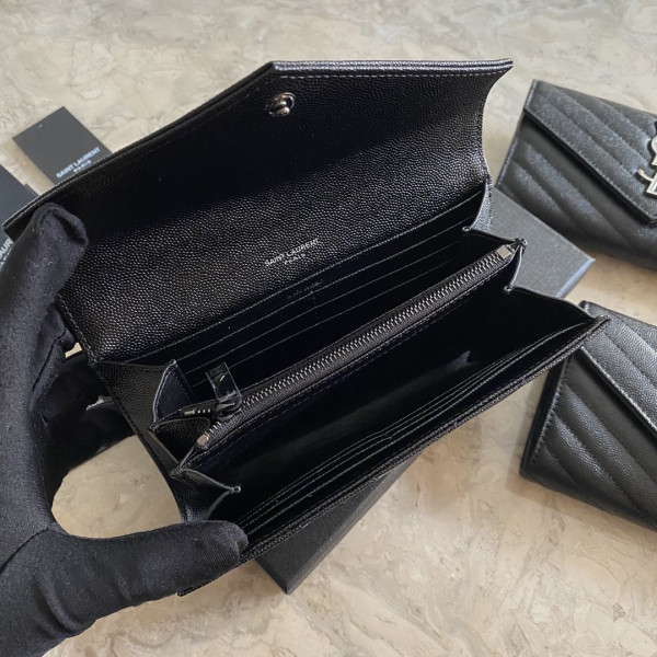 Y*L monogram large flap wallet