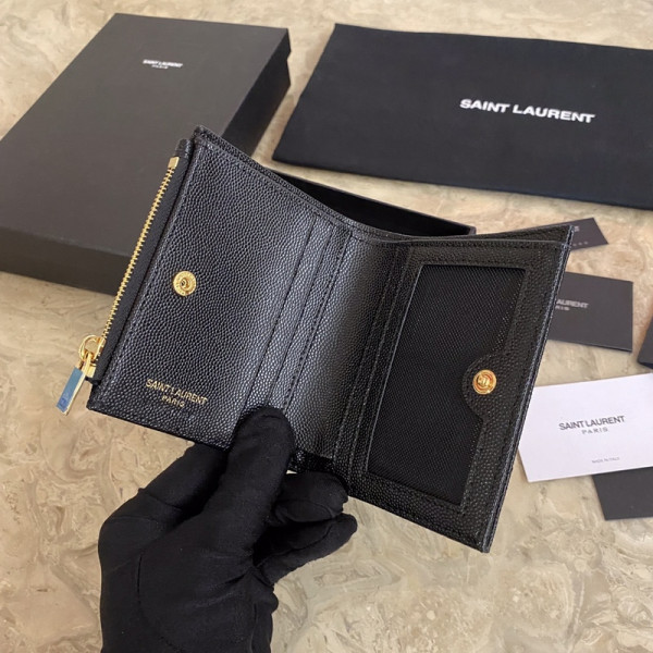 Y*L monogram zipped card case