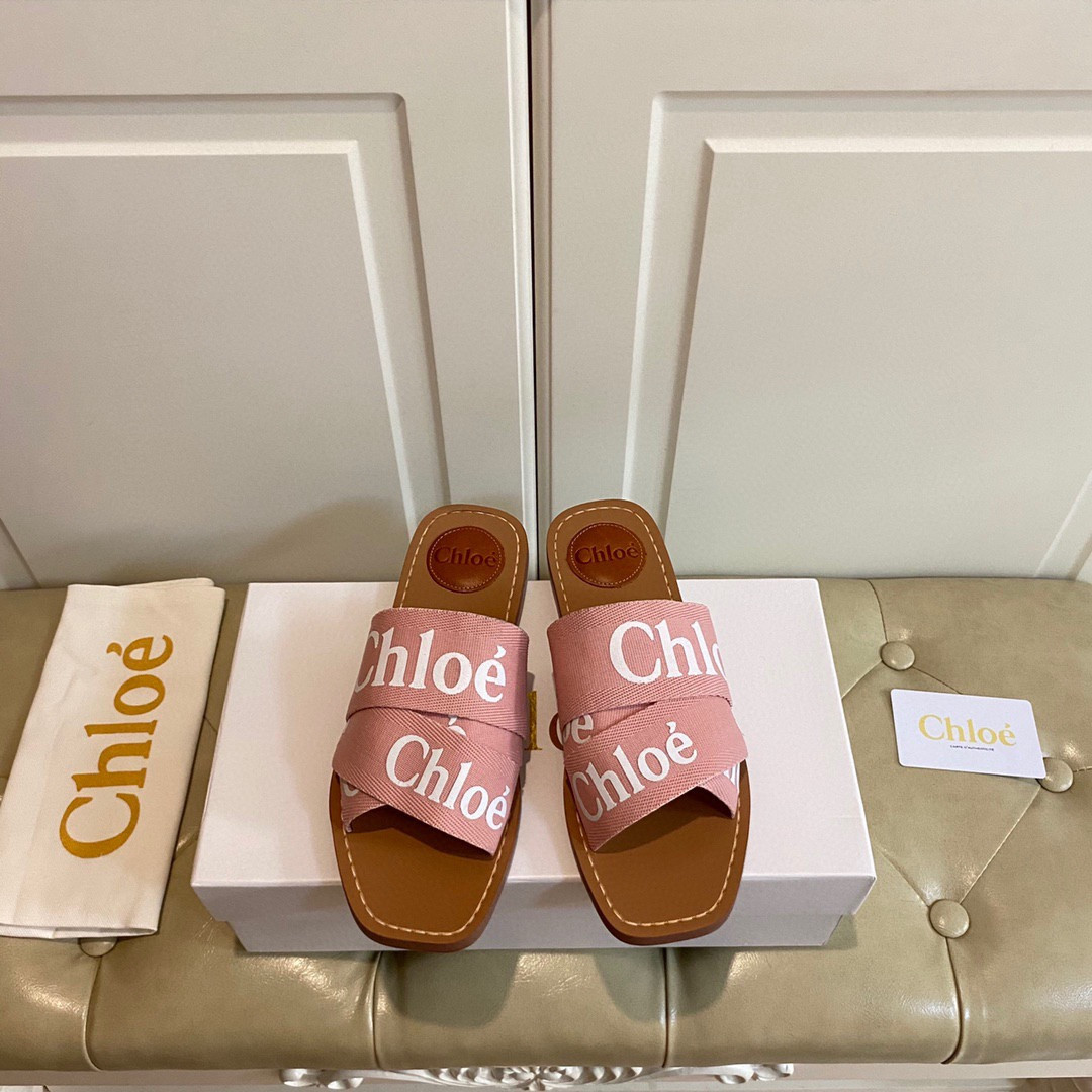 CHLOÉ woody flat mule