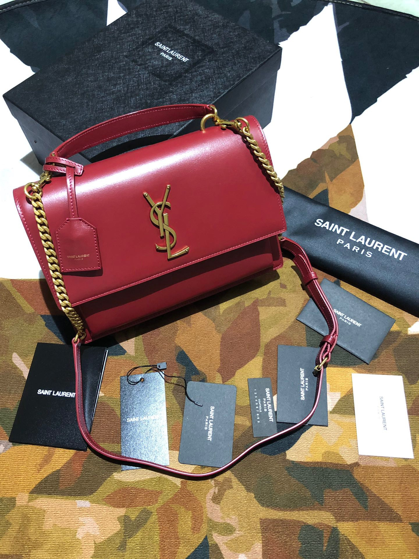 Y*L medium sunset satchel in smooth leather
