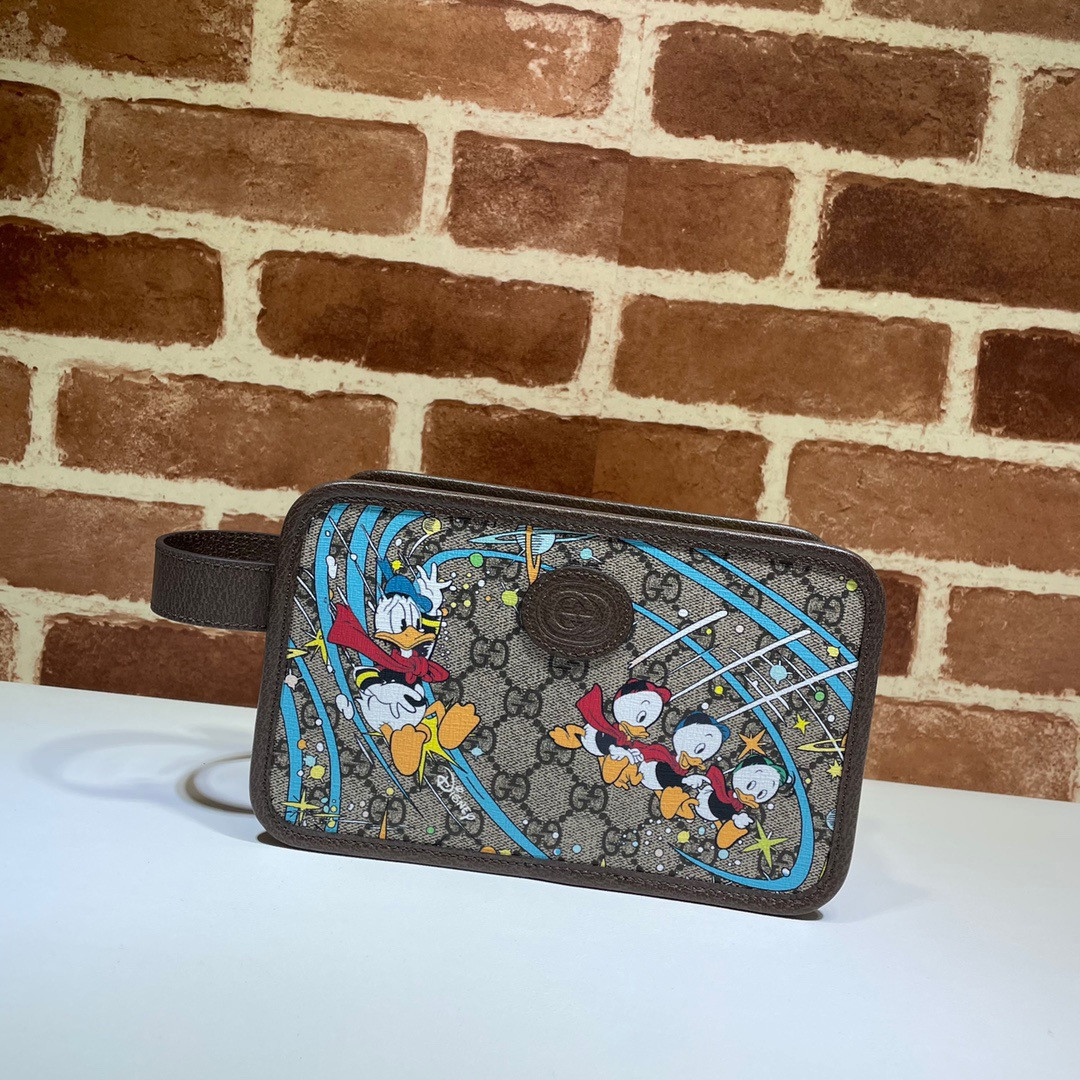 disney x G*u*i donald duck cosmetic case