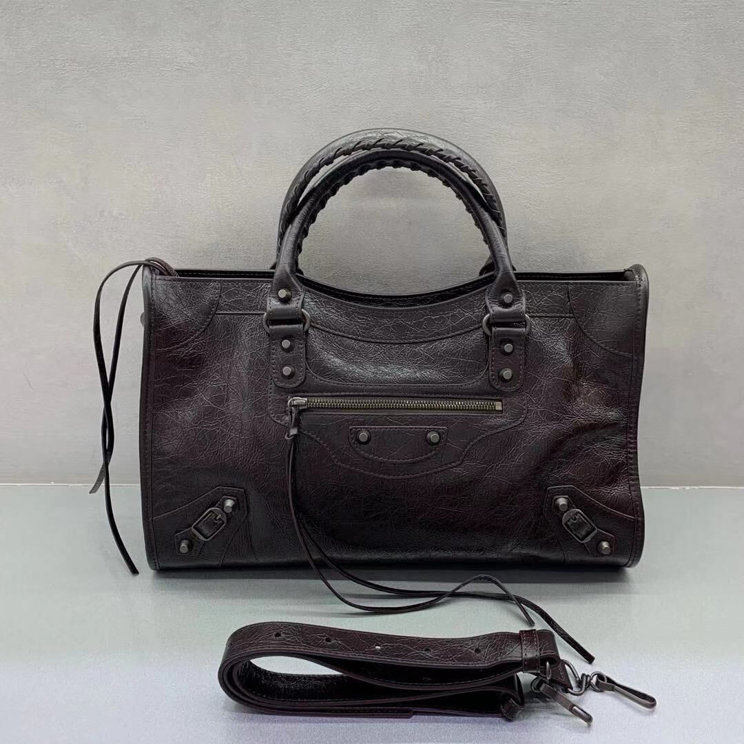 Ba*len*cia*ga women's le city bag medium in espresso